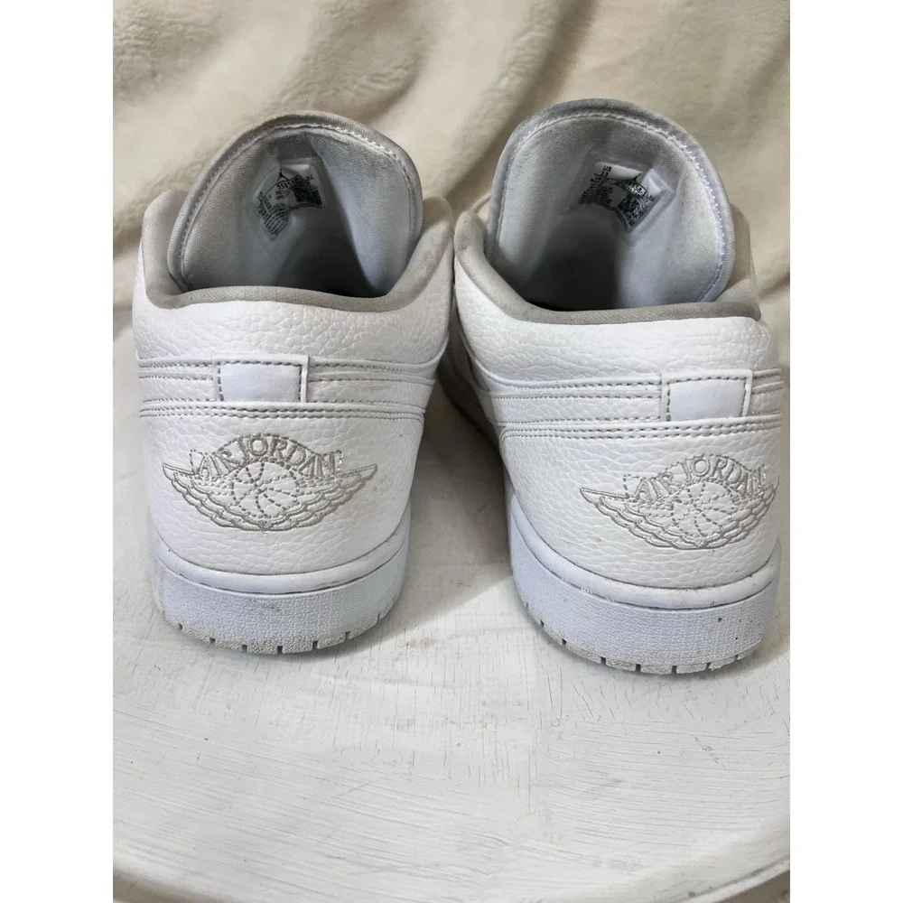 NIKE Air Jordan 1 Low Shoes - Triple White - Mens Size 13 - 553558-130